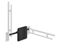 Hewi System 900 support dorsal 900.51.90660CV acier inoxydable thermolaqué noir mat, polyamide noir mat