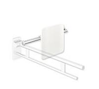 Hewi System 900 support dorsal 900.51.908XA98 Inox sol, polyamide blanc signal, gauche