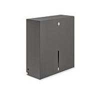 Hewi System 900 WC grand porte-rouleau 900.21.00160SC en acier inoxydable, revêtement par poudre, gris foncé, mica nacré mat profond, montage mural