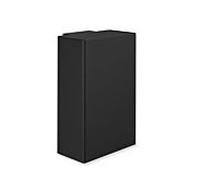 Hewi System 900 poubelle 900.05.00060DC acier inoxydable peint par poudrage noir mat profond, suspendu
