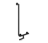 Hewi système 900 900.22.11160DC 900 x 400 mm, acier inoxydable thermolaqué noir mat profond, droite