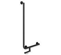 Hewi système 900 900.22.11660DC 1000 x 500 mm, acier inoxydable peint par poudrage noir mat profond, gauche