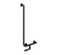 Hewi système 900 900.22.14160DC acier inoxydable peint par poudrage noir mat profond, 900 x 400 mm, version droite