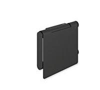 Hewi Système 900 WC - Porte-papier 900.21.00560 DC en acier inoxydable thermolaqué noir mat profond, avec couvercle