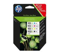 Hewlett Packard 113909 - C2P43AE Lot de 4 cartouches à jet d’entre n°950XL/951XL (noir, cyan, jaune, magenta)