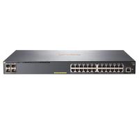 Hewlett Packard Enterprise Aruba 2540 24G PoE+ 4SFP+ Géré L2 Gigabit Ethernet (10/100/1000) Connexion Ethernet, supportant l'alimentation via ce port (PoE) 1U Gris