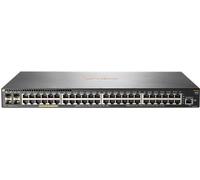 Hewlett Packard Enterprise Aruba 2930F 48G PoE+ 4SFP+ TAA Géré L3 Gigabit Ethernet (10/100/1000) Connexion Ethernet, supportant l'alimentation via ce port (PoE) 1U Gris