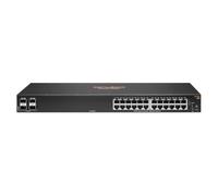 Hewlett Packard Enterprise Aruba 6100 24G 4SFP+ Géré L3 Gigabit Ethernet (10/100/1000) 1U Noir