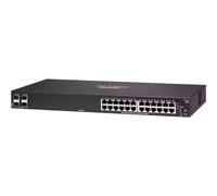 Hewlett Packard Enterprise Aruba 6100 24G 4SFP+ Géré L3 Gigabit Ethernet (10/100/1000) 1U Noir