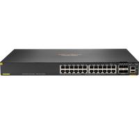 Hewlett Packard Enterprise Aruba CX 6200F 24G Class-4 PoE 4SFP+ 370W Géré L3 Gigabit Ethernet (10/100/1000) Connexion Ethernet, supportant l'alimentation via ce port (PoE) 1U