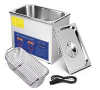 HEWXWX Nettoyeur à Ultrasons, 1.3L 2L 3L 6L 10L 15L 22L 30L - Affichage NuméRique De La TempéRature, avec Minuterie, Acier Inoxydable, Nettoyant pour Lunettes De Bijoux De Laboratoire,1.3L