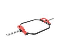 Hex Barre d'haltères courte 142 cm avec 2 pinces à ressort et manchettes Capacité de levage 150 kg Pour salle de sport, maison, etc