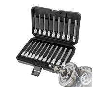 Hex Bit Socket Set, 20-Piece Metric Tools, Long Heavy-Duty 3/8-Inch Drive | Socket Kit for Factory and Shipyard, Sleek Tool Accessory with Compact Style, Professional Wrench Set for Laboratory and Farm