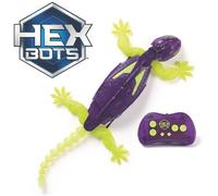Hex Bots - Gecko Radiocommandé Phosphorescent Qui Rampe Sur Le Sol Et Les Murs - Lézard Télécommandé Avec Yeux Lumineux - Pilotage Facile - Câble USB Inclus - Jouet Enfant 4 Ans et +