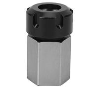 Hex Collet Chuck ER32UM, CNC Lathe Tool Holder, High Precision 0.015mm Accuracy Hex Collet with Through - Hole Design for Long Part Machining, Silver Quick Clamping Tool Made of Hi (Rachel)
