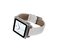 Hex HX1141-WHTE Vision Classic Leather Bracelet en cuir pour iPod Nano 6, Blanc