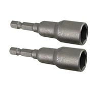Hex Shank 9mm Aimant Hex Socket Spanner Nut Driver Bit, 1/4 Inch, 2-Piece