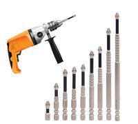 Hex Shank Drill Set de forets à tête cruciforme en acier - de branche professionnel pour le travail du bois - Pièces de sculpture en acier, brique, carrelage, sol
