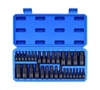 Hex Socket Set 26 Pc 1/4 3/8 Drive Metric Imperial Bit Kit With Storage