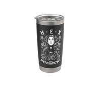 Hex The Patriarchy Féministe Sorcière Halloween Gothique Pop Art Gobelet isotherme en acier inoxydable double paroi
