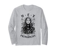 Hex The Patriarchy Féministe Sorcière Halloween Gothique Pop Art Manche Longue