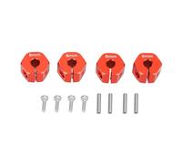 Hex Wheel Hub Adapter 8MM Thickness | Aluminum Alloy for SCX10 / CC01 / WRAITH | 4.0mm Hole RC Car Upgrade | Lightweight & Strong Performance (Red)