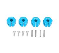 Hex Wheel Hub Adapter 8MM Thickness | Aluminum Alloy for SCX10 / CC01 / WRAITH | 4.0mm Hole RC Car Upgrade | Lightweight & Strong Performance (Blue)