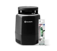 HEXA BY FAVEX - Piège à moustiques d'intérieur Hexasafe - Jusqu'à 40 m² - Gel inclus 3 mois - Silencieux 5W - USB - Fonction UV contre insectes volants (mouches, moucherons) - Noir