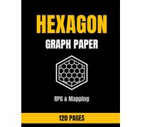 Hexagon Graph Paper for Game Maps: 6 mm Hex Grid Paper for RPG Maps, Tabletop Adventures and World Building | Large 8.5 x 11 Notebook