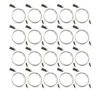 Hexagon Light Cable, Suspension Wire Rope, Pendant Light Hanging Kit, High Strength Iron Material, Ideal for Ceiling Mount Use, 39.37 Inches, Silver Color, 20 Pieces