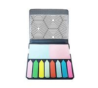 Hexagon Line Art Grain Illustration Pattern Self Stick Note Color Page Marker Box