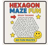 Hexagon Maze Fun: 40 Unique Hexagonal Mazes | Puzzle Challenge for Kids, Teens, and Adults