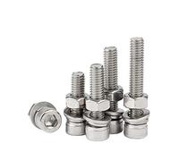 Hexagon Socket vis et écrou Set, 304 Stainless Steel Hexagon Socket Screw And Nut Cup Head Set M6x35mm Pack Of 10