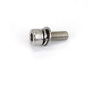 Hexagon Socket vis et écrou Set, Vis à tête cylindrique moletée à six pans creux en acier inoxydable 304, rondelles plates combinées DIN912 M3 M4 M3*6, paquet de 10