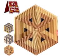 Hexagon Twist Illusion Fidget Toy, 3D Printed Sensory Star, Rotating Spiral for Stress & Anxiety Relief, Focus Aid for Adults & Kids, Hexagonal Decompression Rotating Spiral Desk Fidget Gift(#C)