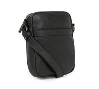 Hexagona - Sacoche - Compatible téléphone Portable - pour Homme - Collection Instinct - Noir - en Cuir
