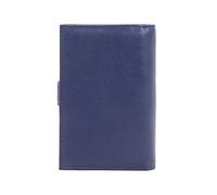 Hexagona - Portefeuille 2 Volets - Compatible Cartes de crédit, CNI et permis de Conduire - pour Femme - Collection Multico - Bleu/Multicolore - en Cuir