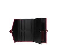 Hexagona - Compagnon de Voyage 1 volet - Compatible Cartes de crédit, CNI, permis de Conduire, Passeport, Carte Grise et chéquier - pour Femme - Collection Toscane - Framboise