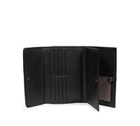 Compagnon de voyage - 2 volets - Stop RFID - Cuir de vachette - Noir - Sauvage Noir