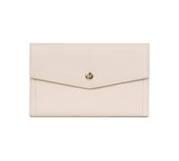 Hexagona - Compagnon de Voyage 2 Volets Stop RFID - Compatible Cartes de crédit, CNI, permis de Conduire, Passeport, Carte Grise et chéquier - pour Femme - Collection Luna - Ivoire