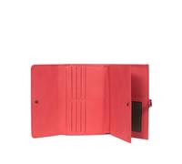 Hexagona - Compagnon de Voyage 2 Volets Stop RFID - Cuir - Compatible Cartes de crédit, CNI, permis de Conduire, Passeport, Carte Grise et chéquier - pour Femme - Collection Sauvage - Corail