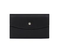 Hexagona - Compagnon de Voyage 2 Volets Stop RFID - éco-Responsable - Compatible Cartes de crédit, CNI, permis, Passeport, Carte Grise et chéquier - pour Femme - Collection Maya - Noir