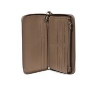 Hexagona - Compagnon de Voyage - Compatible Cartes de crédit, CNI, permis de Conduire, Passeport, Carte Grise et chéquier - pour Femme - Collection Confort - Écorce - en Cuir