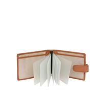 Hexagona Femme Paris Porte Cartes pour Femme Collection Confort Tan en Cuir de Vachette Grain, Tan, L : 11,5 x l 2,2 h 8 cm EU