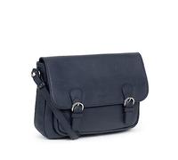 Hexagona - Gibecière - Compatible téléphone Portable - pour Femme - Collection Confort - Marine - en Cuir