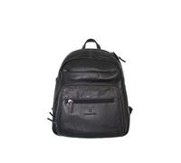 Hexagona Homme Paris Sac dos pour Homme Collection CONFORT Noir en Cuir de vachette grain, Noir, Taille unique EU