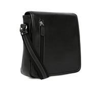 Hexagona Homme Paris Sacoche pour Homme Collection CONFORT Noir en Cuir de vachette grain 1, Noir, L : 23 x l 5 h 21 cm EU