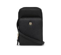 Pochette téléphone avec porte-cartes Stop RFID LUNA Noir en cuir Sue Noir