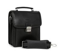 Hexagona - Baisenville - Compatible téléphone Portable - pour Homme - Collection Confort - Noir - en Cuir