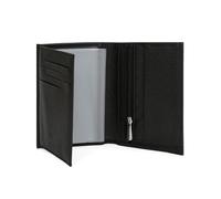 Hexagona Paris européen-pour Homme-Collection Confort-Noir-en Cuir de Vachette grainé-Portefeuille Porte Feuille-Compatible Carte de Crédit, Taille Unique